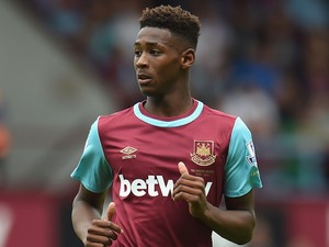Reece Oxford of West Ham looks on during the Barclays Premier League match between West Ham United and Leicester City at the Boleyn Ground on August 15, 2015 in London, United Kingdom.