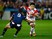 Fumiaki Tanaka of Japan looks to go past Mike Petri of the United States during the 2015 Rugby World Cup Pool B match between USA and Japan at Kingsholm Stadium on October 11, 2015 in Gloucester, United Kingdom.