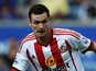 Adam Johnson of Sunderland in action during the Barclays Premier League match between Leicester City and Sunderland at The King Power Stadium on August 8, 2015 in Leicester, England.