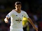 Jack Cork of Swansea in action during the Barclays Premier League match between Watford and Swansea City at Vicarage Road on September 12, 2015