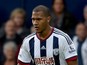 Salomon Rondon of West Bromwich Albion in action during the Barclays Premier League match between West Bromwich Albion and Southampton at The Hawthorns on September 12, 2015 in West Bromwich, United Kingdom.
