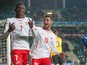 Swiss Breel Embolo (7) reacts after the Euro 2016 Group E qualifying football match between Estonia and Switzerland at A Le Coq Arena in Tallinn on October 12, 2015