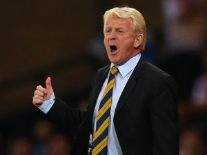 Scotland manager Gordon Strachan reacts during the UEFA EURO 2016 qualifier between Scotland and Poland at Hampden Park on October 08, 2015 in Glasgow, Scotland.