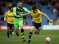 Callum O'Dowda of Oxford holds off pressure from Sam Wedgbury of Forest Green during The Emirates FA Cup Second Round match between Oxford United and Forest Green at Kassam Stadium on December 6, 2015 in Oxford, England.