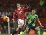 Adnan Januzaj in action during the game between Manchester United and Southampton on January 23, 2016