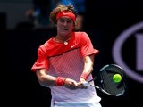 Alexander Zverev in action on day two of the Australian Open on January 19, 2016