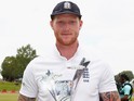Ben Stokes poses with his 'Man of the Series' trophy after the final Test between South Africa and England on January 26, 2016