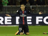 Angel Di Maria complains about a foul during PSG's 2-0 win over Saint-Etienne on January 31, 2016