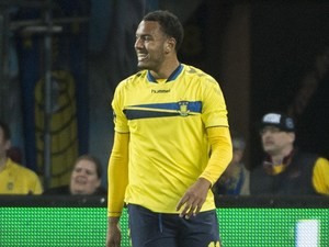 Kenneth Zohore in action for Brondby in May 2014