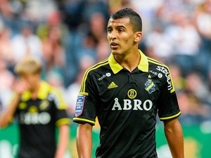 Nabil Bahoui of AIK in action on August 10, 2014