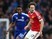 Daley Blind and John Obi Mikel in action during the Premier League game between Chelsea and Manchester United on February 7, 2016
