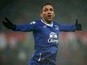 Aaron Lennon celebrates scoring his team's third goal during the Premier League match between Stoke City and Everton on February 6, 2016