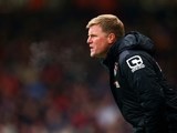 Eddie Howe has a nose during the Premier League game between Bournemouth and Stoke City on February 13, 2016