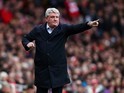 Steve Bruce on the touchline during the FA Cup game between Arsenal and Hull City on February 20, 2016