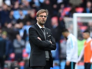 Jurgen Klopp watches on during the League Cup final between Liverpool and Manchester City on February 28, 2016