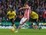 Marko Arnautovic of Stoke City converts a penalty kick against Aston Villa at Britannia Stadium on February 27, 2016