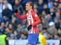 Antoine Griezmann celebrates scoring during the La Liga game between Real Madrid and Atletico Madrid on February 27, 2016