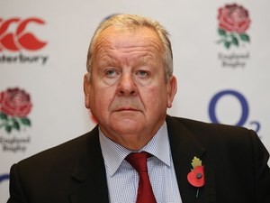 Bill Beaumont pictured at an England presser on November 11, 2015