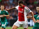Mitchell Dijks in action for Ajax on August 4, 2015