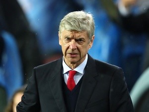 Arsene Wenger looks on prior to the Champions League round-of-16 second leg between Barcelona and Arsenal on March 16, 2016
