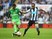 Patrick van Aanholt and Andros Townsend in action during the Premier League game between Newcastle United and Sunderland on March 20, 2016