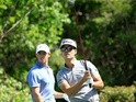 Kevin Na plays his tee shot on the 18th hole in his match with Rory McIlroy during the third round of the 2016 World Golf Championships Dell Match Play on March 25, 2016
