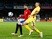 Gerard Pique of Spain battles for the ball with Dragos Grigore of Romania during the International Friendly match between Romania and Spain held at the Cluj Arena on March 27, 2016