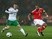 Steven Davis of Northern Ireland and Ashley Williams of Wales in action on March 24, 2016