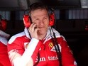 James Allison, technical director of Ferrari sits on the pit wall during day four of F1 winter testing at Circuit de Catalunya on March 4, 2016