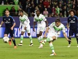 Ricardo Rodriguez scores from the penalty spot during the Champions League quarter-final between Wolfsburg and Real Madrid on April 6, 2016