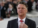 Louis van 'like my dreams, they fade and die' Gaal admires the pretty bubbles prior to the FA Cup replay between West Ham United and Manchester United on April 13, 2016