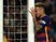 Neymar copulates with the goalpost during the La Liga game between Barcelona and Valencia on April 17, 2016