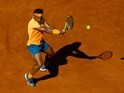 Rafael Nadal, who has not changed his shirt in a week, in action at the Barcelona Open on April 23, 2016