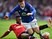 Timothy Fosu-Mensah brings down Ross Barkley during the FA Cup semi-final between Everton and Manchester United on April 23, 2016