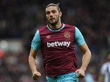 Andy Carroll in action during the Premier League match between West Bromwich Albion and West Ham United on April 30, 2016