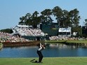 Jason Day of Australia plays his shot from the 17th tee during the first round of the Players Championship on May 12, 2016