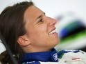 Simona de Silvestro smiles during private test at the Ricardo Tormo racetrack in Valencia on June 26, 2014