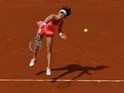 Agnieszka Radwanska in action at the French Open on May 27, 2016