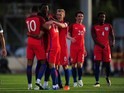 Lewis Baker celebrates scoring during the game between Paraguay under-23s and England under-21s on May 25, 2016