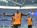Mohamed Diame celebrates scoring during the Championship playoff final between Hull City and Sheffield Wednesday on May 28, 2016
