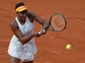 Venus Williams in action during the second round of the French Open on May 26, 2016