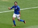 Eder celebrates scoring during the Euro 2016 Group E match between Italy and Sweden on July 17, 2016