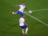Graziano Pelle scores his team's second goal during the Euro 2016 Group E game between Belgium and Italy on June 13, 2016