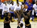 LeBron James of the Cleveland Cavaliers shoots the ball against the Golden State Warriors on June 19, 2016