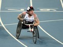 Mickey Bushell in action during the men's T53 100m final at the Paralympic Games in Rio de Janeiro on September 9, 2016