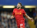 Liverpool's Adam Lallana during the Premier League match between Chelsea and Liverpool at Stamford Bridge on September 16, 2016