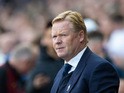 Everton manager Ronald Koeman looks on during his side's 1-1 draw with Man City at the Etihad Stadium on October 15, 2016