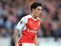 Arsenal full-back Hector Bellerin in action during his side's Premier League clash with Hull City at the Emirates Stadium on September 17, 2016