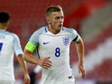 England Under-21s midfielder James Ward-Prowse in action during his side's friendly against Italy Under-21s on November 10, 2016