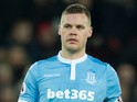 Stoke City captain Ryan Shawcross in action during his side's Premier League clash with Liverpool at Anfield on December 27, 2016